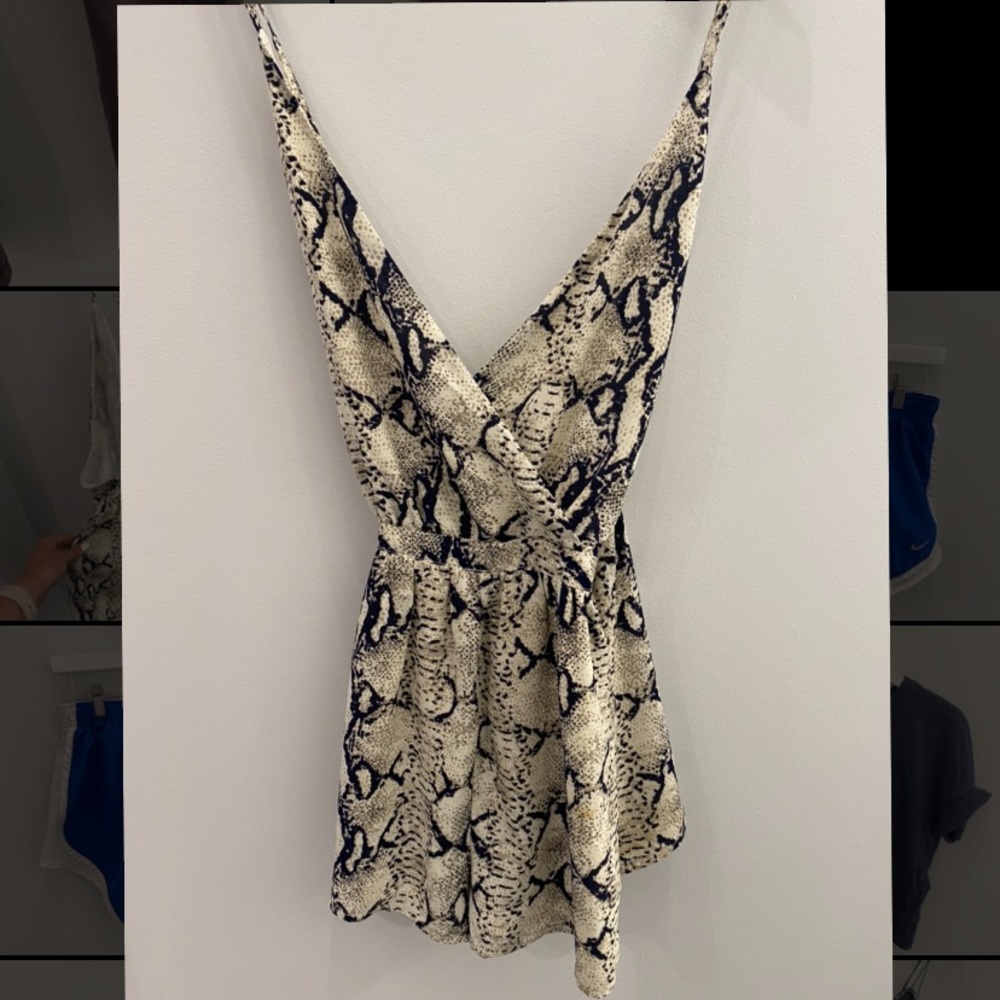 Snakeskin Tobj Romper Medium